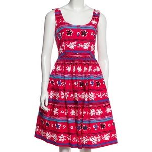 PRADA | Floral Knee-Length Dress • Sz 40/US4